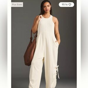 NWT Daily Practice Sophisticated Sleeveless French Terry Cotton Jumpsuit Unworn
